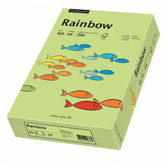 Carton colorat A4 Rainbow 88042593, 160g/mp, verde deschis, top 250 coli