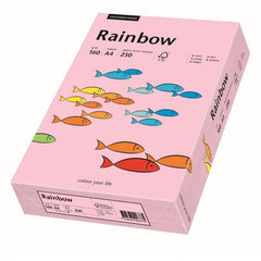 Carton colorat A4 Rainbow 88042527, 160g/mp, roz deschis, top 250 coli