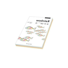 Hartie colorata A4 Rainbow 88043187, 80g/mp, mix culori pale, top 100 coli (5 culori x 20 coli)