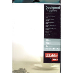 Hartie cu model A4 DECAdry 12125, 90g/mp, model cafe, set 20 coli