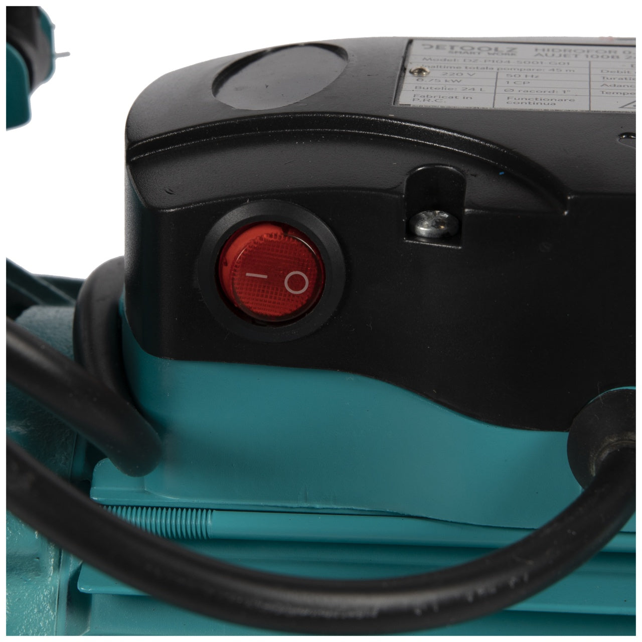 Hidrofor Detoolz 0.75 kW, debit 3300l/h, inaltime de pompare 45m, carcasa pompa fonta, volum butelie 24 litri