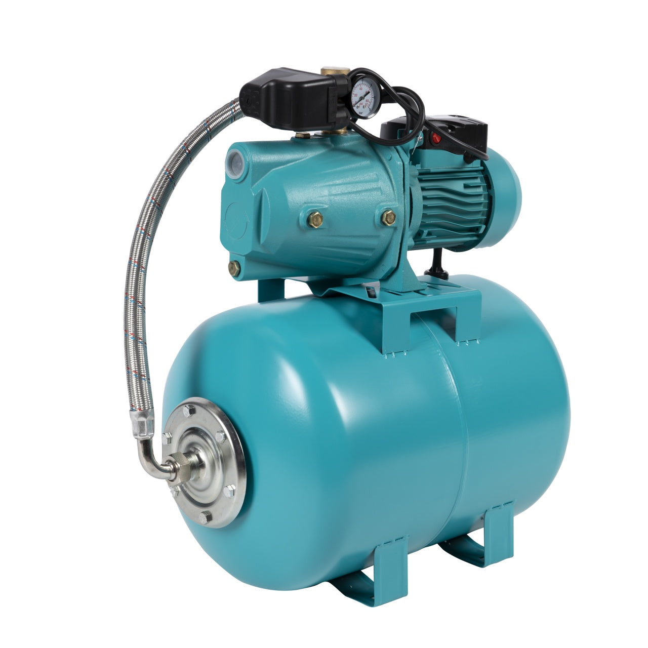 Hidrofor Detoolz 0.75 kW, debit 3300l/h, inaltime de pompare 45m, carcasa pompa fonta, volum butelie 50 litri