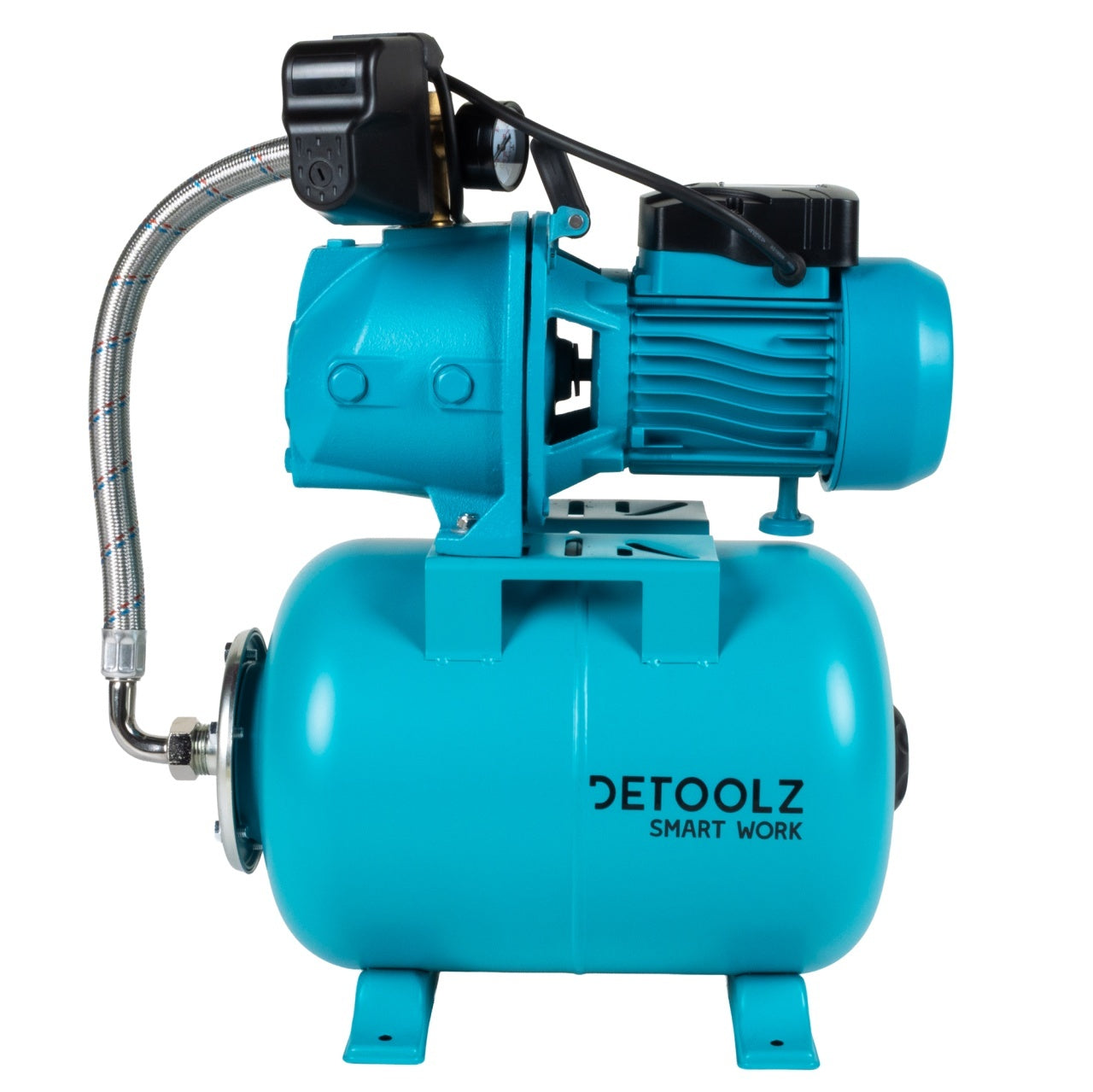 Hidrofor Detoolz 0.9 kW, debit maxim 2280l/h, inaltime maxima de pompare 40m, corp pompa fonta, butelie 24L, ejector