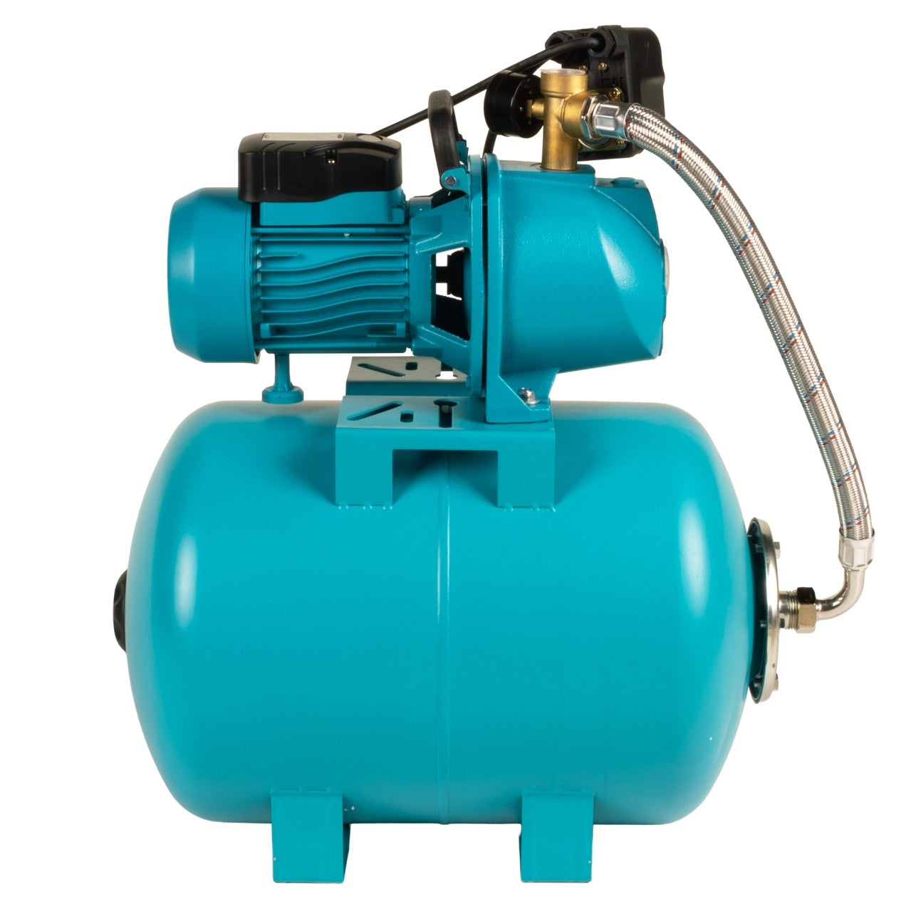 Hidrofor Detoolz 1.1 kW, debit maxim 2480lh, inaltime maxima de pompare 45m, corp pompa fonta, butelie 50L, ejector