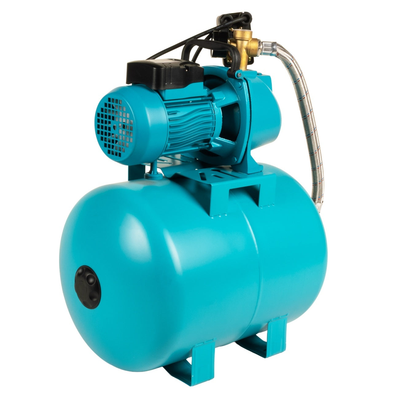 Hidrofor Detoolz 1.1 kW, debit maxim 2480lh, inaltime maxima de pompare 45m, corp pompa fonta, butelie 50L, ejector