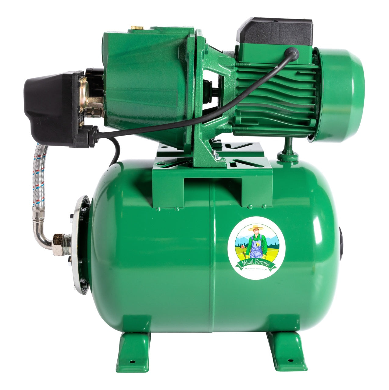 Hidrofor Micul Fermier 1.5 kW, debit maxim 3000l/h, inaltime maxima de pompare 53m, corp pompa fonta, capacitate vas expansiune 24 litri