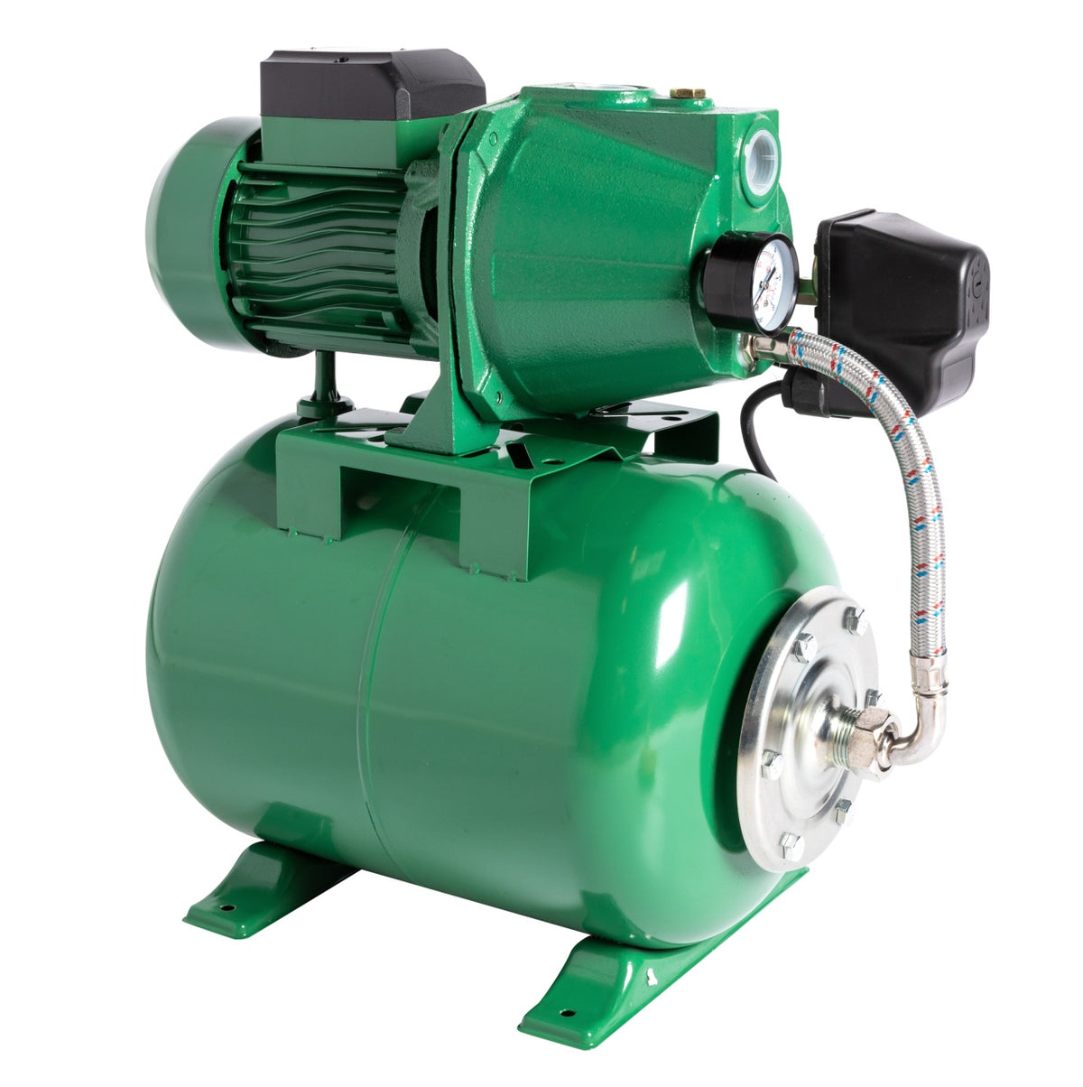 Hidrofor Micul Fermier 1.5 kW, debit maxim 3000l/h, inaltime maxima de pompare 53m, corp pompa fonta, capacitate vas expansiune 24 litri