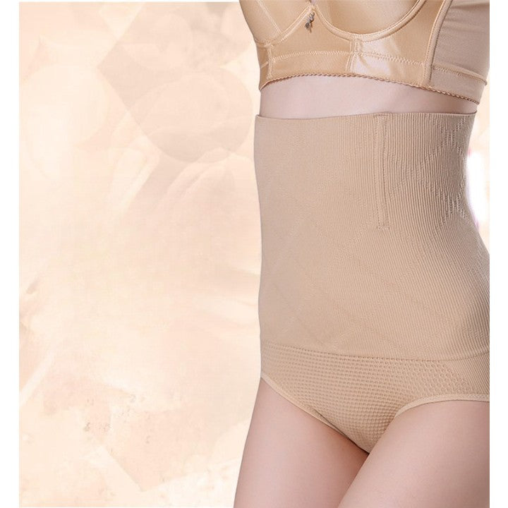 Lenjerie Modelatoare Postpartum, Kadeny, cu Talie Inalta, Control al Burtii, Compresie Mare, Insertii din Silicon pentru Sustinere, Nude, M/L