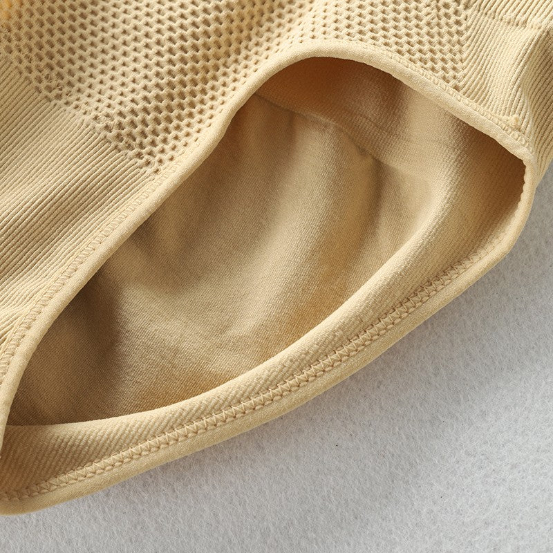 Lenjerie Modelatoare Postpartum, Kadeny, cu Talie Inalta, Control al Burtii, Compresie Mare, Insertii din Silicon pentru Sustinere, Nude, M/L