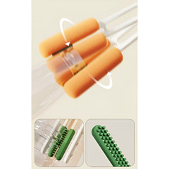 Perie de Curatat Pahare, Cani, Sticle, Kadeny, cu Maner Lung si Burete, Accesorii pentru Spalarea Paielor si Capacelor, usor de Agatat, 27.5x11.4x6cm, Alb