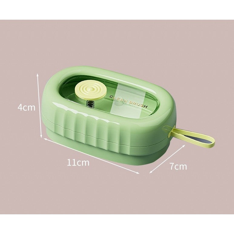 Perie de Spalat Haine, Kadeny, cu Dispenser pentru Detergent, 4 Perii de Curatare, din ABS + PS, Verde