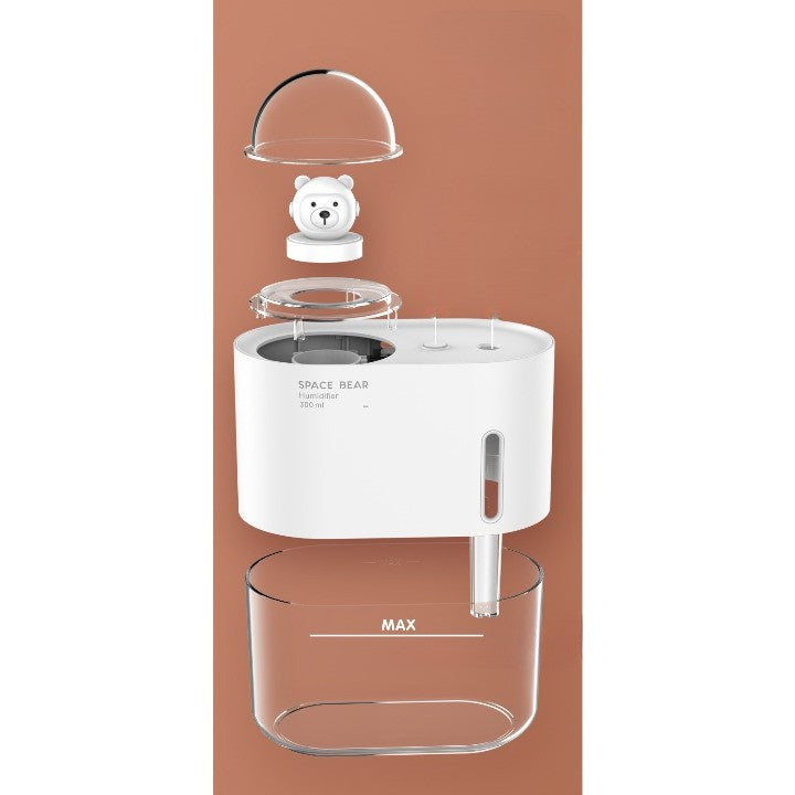 Umidificator Urs Spatial, Kaveny, 300 ml, alb