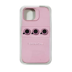 Husa Apple iPhone 15 Pro, Kaveny, din Silicon Lichid, Interior din Microfibra, Lentile Fosforescente de Protectie Camera, Anti Amprenta, Rezistenta la Socuri, Roz