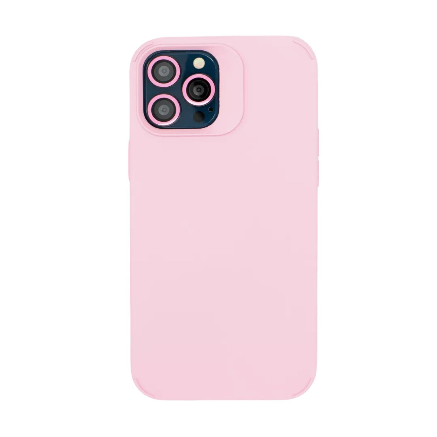Husa Apple iPhone 15 Pro, Kaveny, din Silicon Lichid, Interior din Microfibra, Lentile Fosforescente de Protectie Camera, Anti Amprenta, Rezistenta la Socuri, Roz