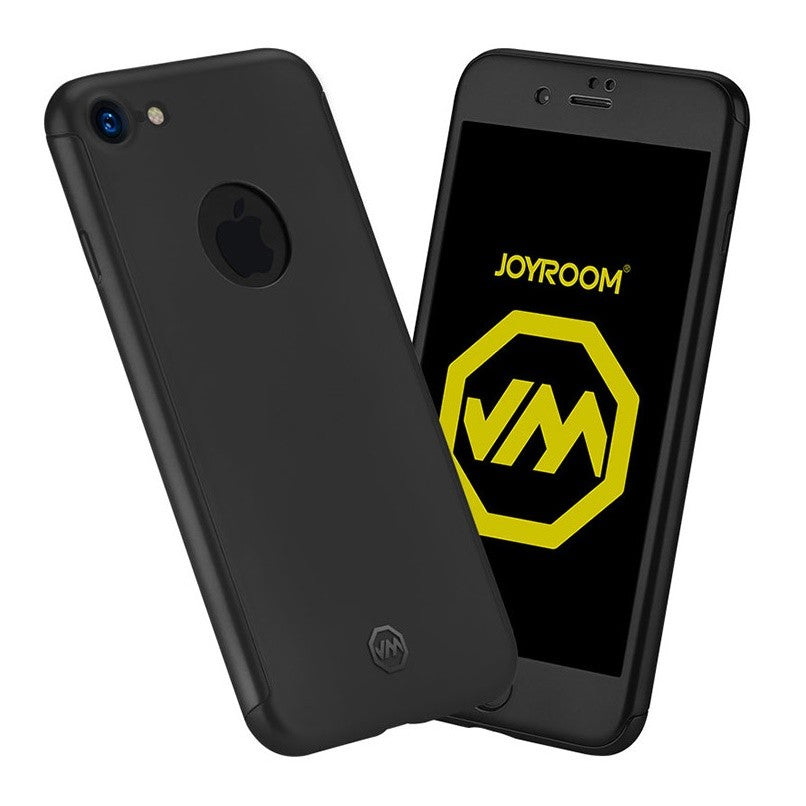 Husa Apple iPhone 6+/6S+ Joyroom (Fata + Spate) Negru + Folie de protectie