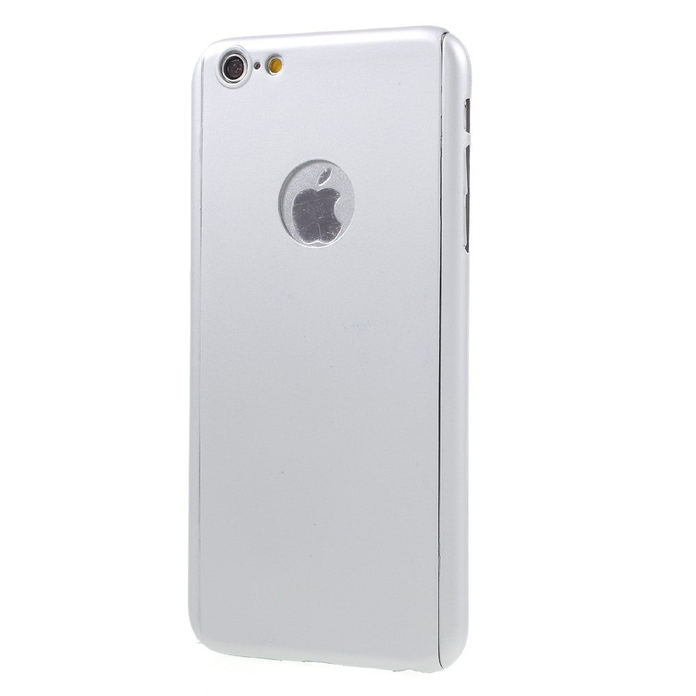 Husa Apple iPhone 7 Full Cover 360 Argintiu + Folie de protectie