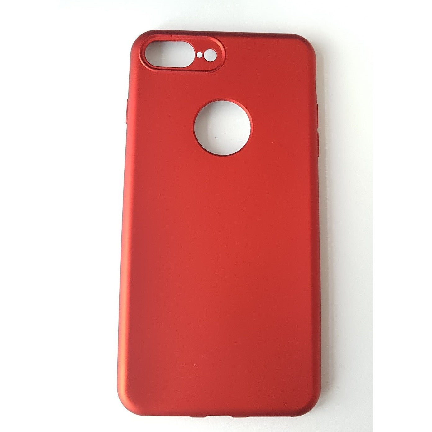 Husa Apple iPhone 8 Plus Full Silicone 360 Rosu + Folie de protectie