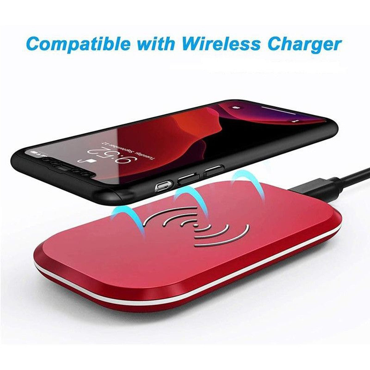 Set Husa si Folie de Protectie, Kadeny, Compatibila cu Apple iPhone X, Full Cover 360°, Plastic + Sticla, Negru