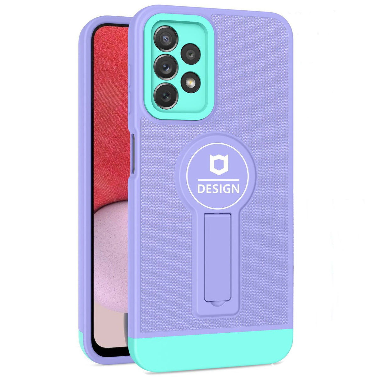 Husa Armor Design cu Stand pentru iPhone 11, Mov/Albastru, Suport Auto Magnetic, Wireless Charge, Protectie Antisoc, Kaveny