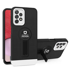 Husa Armor Design cu Stand pentru iPhone 11 Pro Max, Negru/Alb, Suport Auto Magnetic, Wireless Charge, Protectie Antisoc, Kaveny
