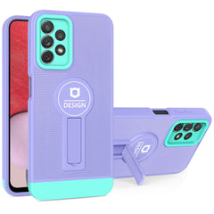 Husa Armor Design cu Stand pentru iPhone 12 Pro, Mov/Albastru, Suport Auto Magnetic, Wireless Charge, Protectie Antisoc, Kaveny