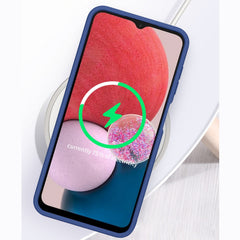 Husa Armor Design cu Stand pentru Samsung Galaxy A33 5G, Albastru/ Verde, Suport Auto Magnetic, Wireless Charge, Protectie Antisoc, Kaveny