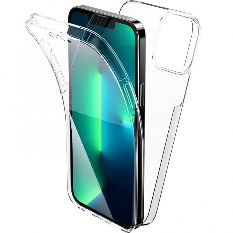 Husa de protectie Kaveny 360 grade, PC+TPU+Folie policarbonat, pentru Samsung Galaxy A14 4G/5G , Transparent