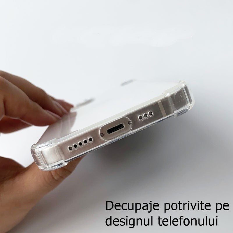 Husa de protectie Kaveny, TPU, pentru Apple iPhone 13 Mini 5.4 inch, Antisoc, Protectie colturi, Rezistenta la impact, Transparenta