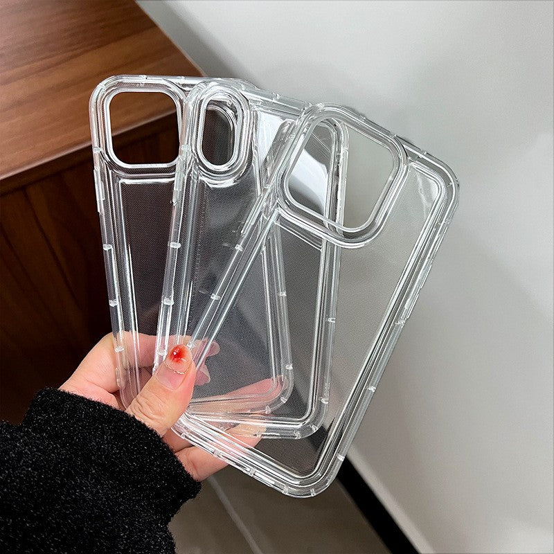 Husa de protectie Kaveny, Airbag Shock Absorption, TPU, pentru Apple iPhone 14 Pro , Transparent