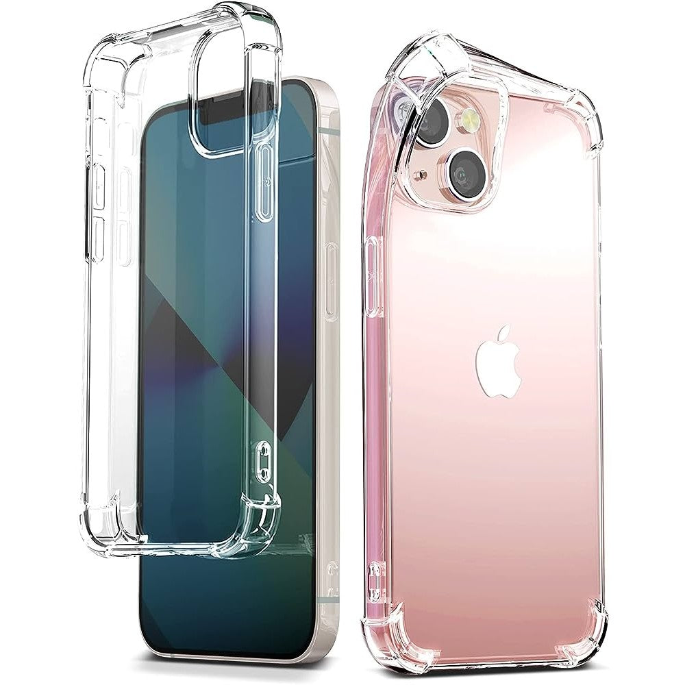 Husa de protectie Kaveny, TPU, pentru Apple iPhone 15 Plus , Antisoc, Protectie colturi, Rezistenta la impact, Transparenta