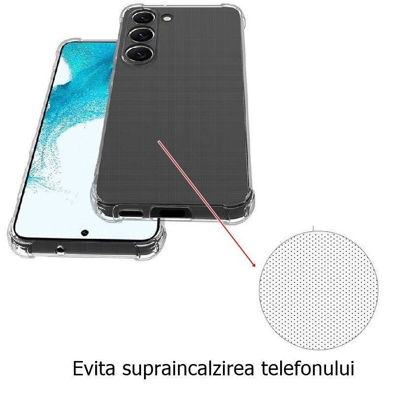 Husa de protectie Kaveny, Airbag Shock Absorption, TPU, pentru Samsung Galaxy S22 DS 5G , Transparent