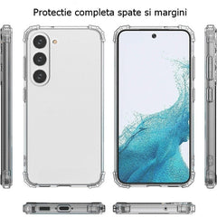 Husa de protectie Kaveny, Airbag Shock Absorption, TPU, pentru Samsung Galaxy S23 Ultra , Transparent