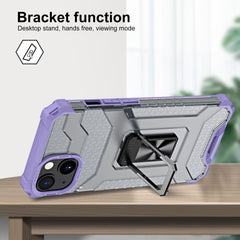 Husa de protectie Kaveny compatibila cu Apple iPhone 13 Acrylic Armor cu suport Mov