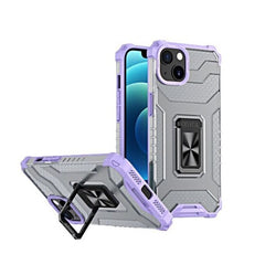 Husa de protectie Kaveny compatibila cu Apple iPhone 13 Acrylic Armor cu suport Mov