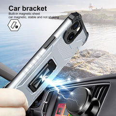 Husa de protectie Kaveny compatibila cu Apple iPhone 13 Acrylic Armor cu suport Negru