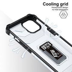 Husa de protectie Kaveny compatibila cu Apple iPhone 13 Acrylic Armor cu suport Negru