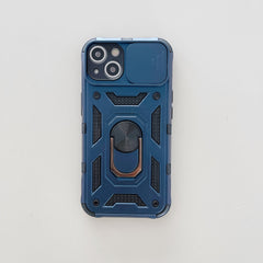 Husa de protectie Kaveny compatibila cu Apple iPhone 13 Defender Model 4 cu suport,Albastru