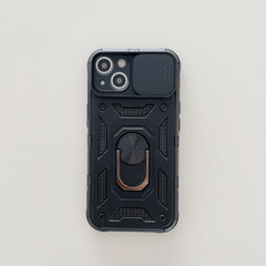 Husa de protectie Kaveny compatibila cu Apple iPhone 13 Defender Model 4 cu suport,Negru