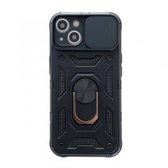 Husa de protectie Kaveny compatibila cu Apple iPhone 13 Defender Model 4 cu suport,Negru