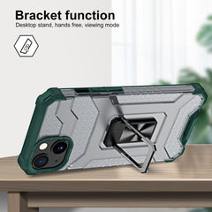 Husa de protectie Kaveny compatibila cu Apple iPhone 13 Mini Acrylic Armor cu suport Verde Inchis