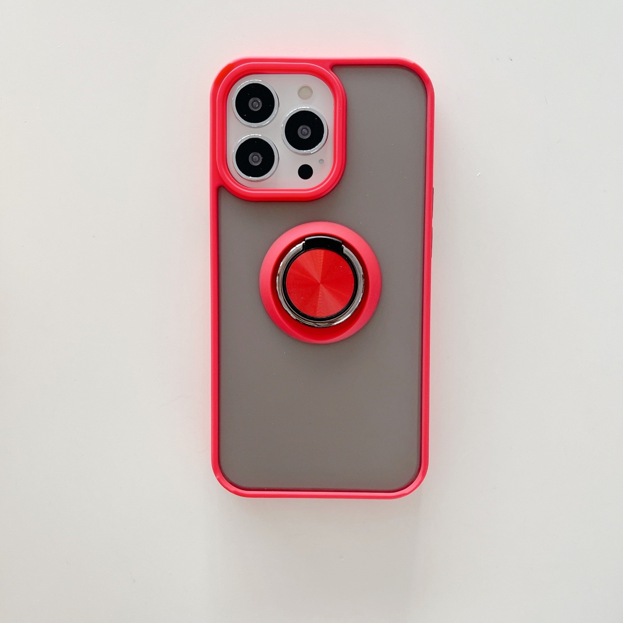 Husa de protectie Kaveny compatibila cu Apple iPhone 13 Mini,Defender cu prindere inel,Rosu
