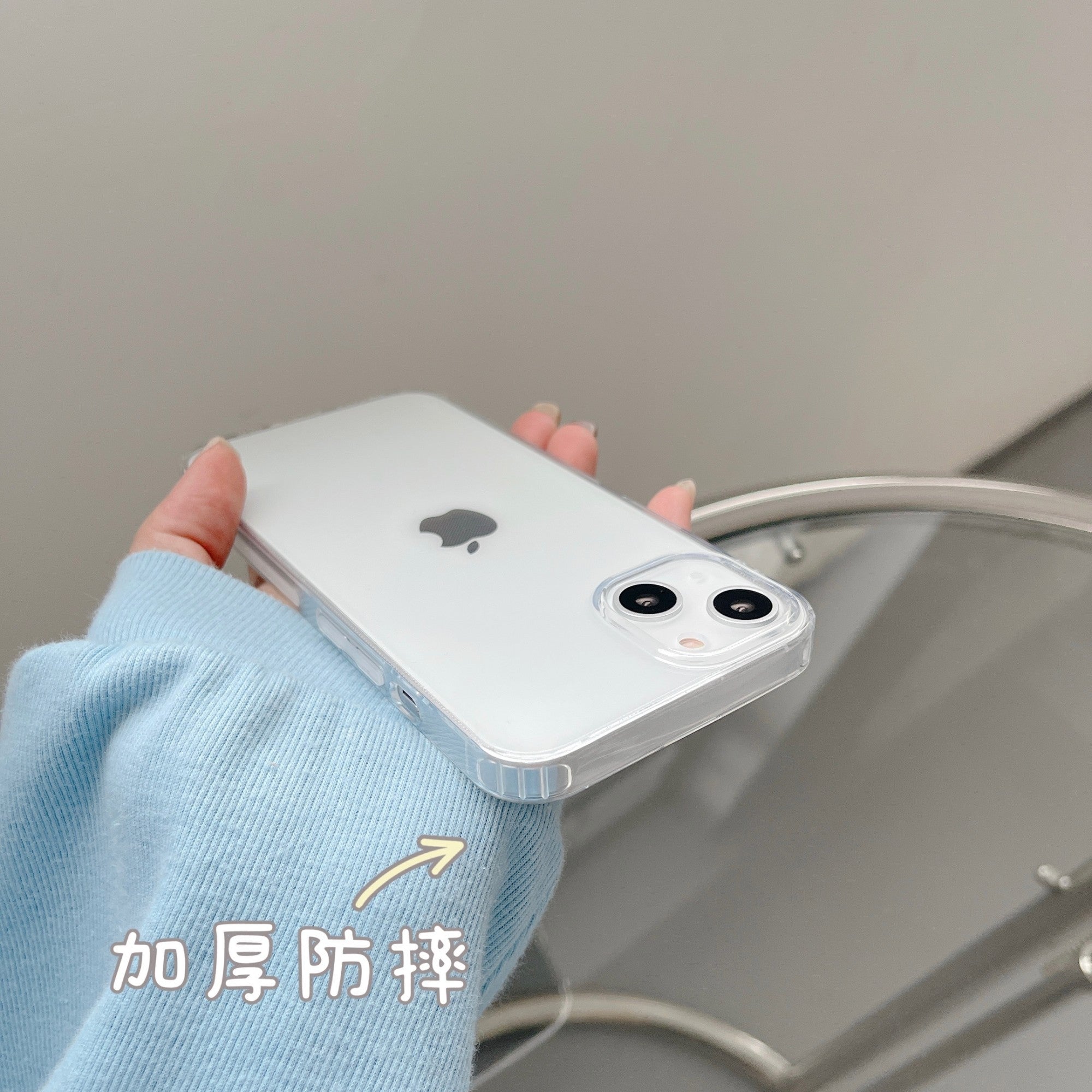 Husa de protectie Kaveny compatibila cu Apple iPhone 13 Mini Protect Plus Transparent