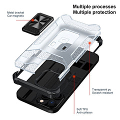 Husa de protectie Kaveny compatibila cu Apple iPhone 13 Pro Acrylic Armor cu suport Negru