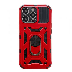 Husa de protectie Kaveny compatibila cu Apple iPhone 13 Pro Defender Model 4 cu suport,Rosu