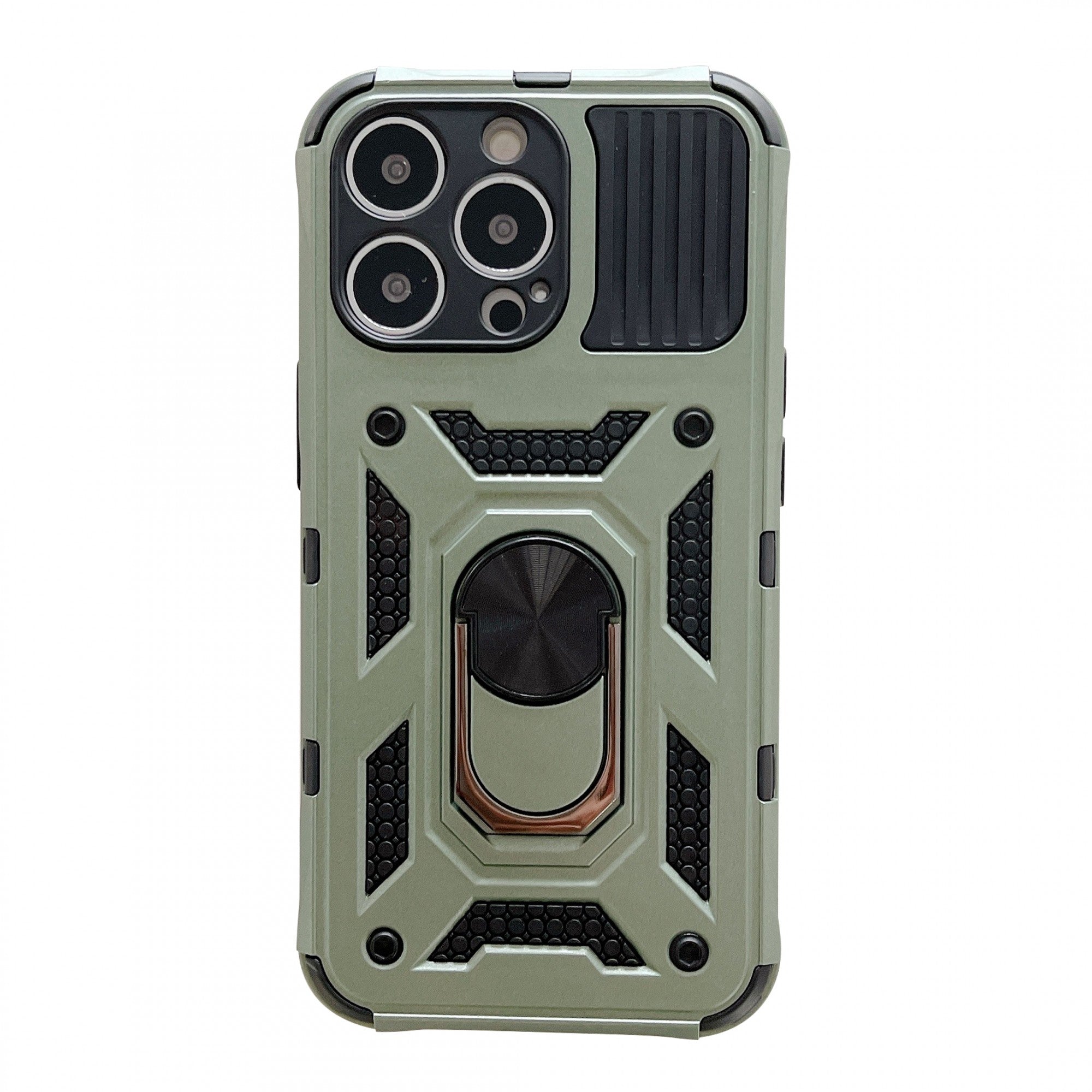 Husa de protectie Kaveny compatibila cu Apple iPhone 13 Pro Defender Model 4 cu suport,Verde
