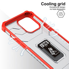 Husa de protectie Kaveny compatibila cu Apple iPhone 13 Pro Max Acrylic Armor cu suport Rosu
