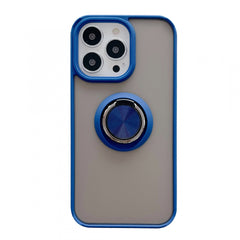 Husa de protectie Kaveny compatibila cu Apple iPhone 13 Pro Max,Defender cu prindere inel,Albastru