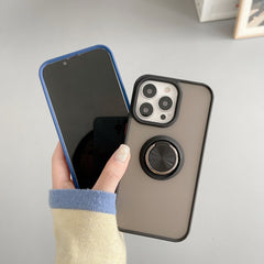 Husa de protectie Kaveny compatibila cu Apple iPhone 13 Pro Max,Defender cu prindere inel,Negru