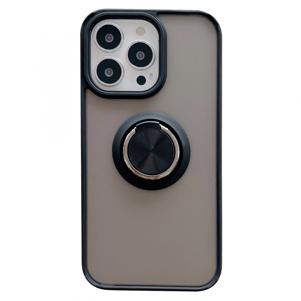 Husa de protectie Kaveny compatibila cu Apple iPhone 13 Pro Max,Defender cu prindere inel,Negru