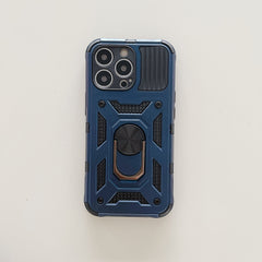 Husa de protectie Kaveny compatibila cu Apple iPhone 13 Pro Max Defender Model 4 cu suport,Albastru